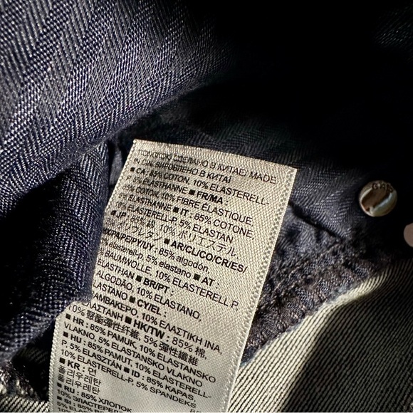 NWT GAP ‘Super Slimming Mid-Rise True Skinny Jeans’ in Dark Wash Blue Size 28R - Picture 14 of 16